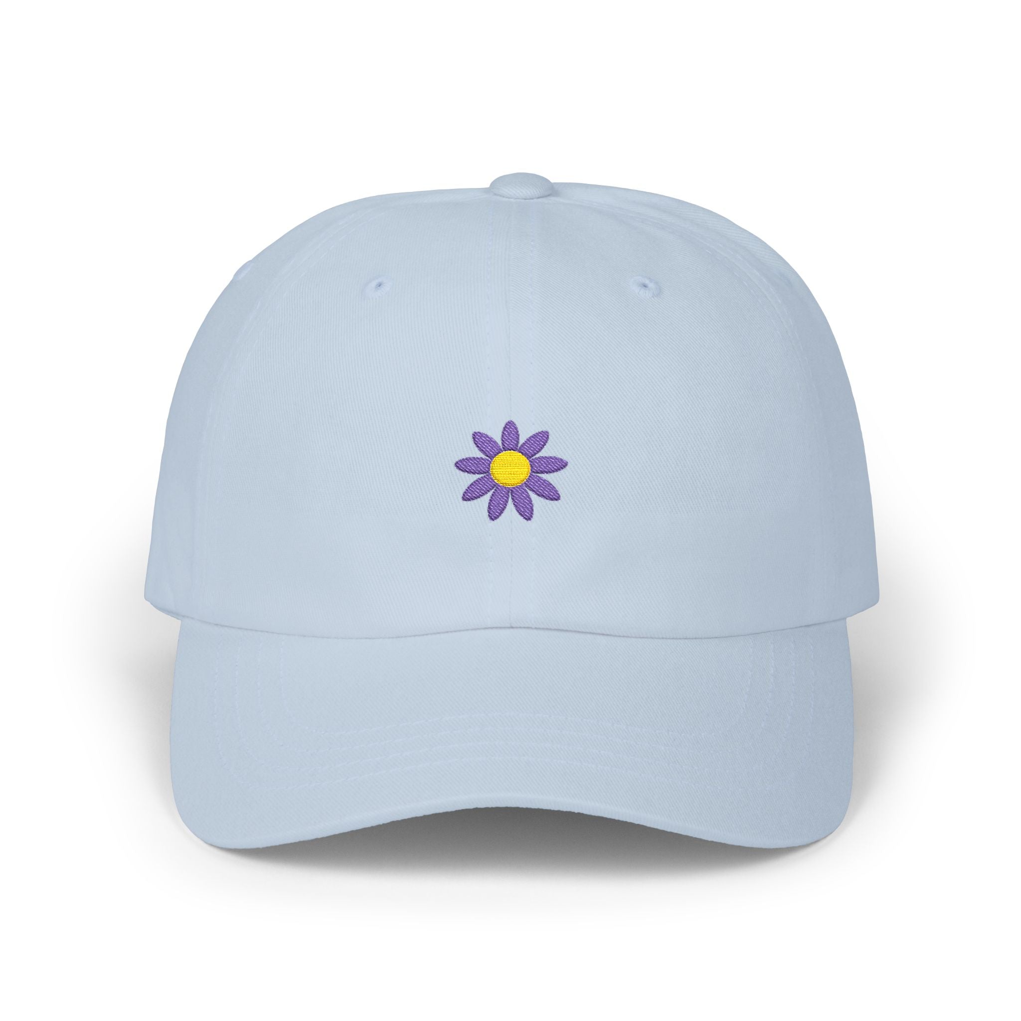 Flower Embroidered Classic Cap