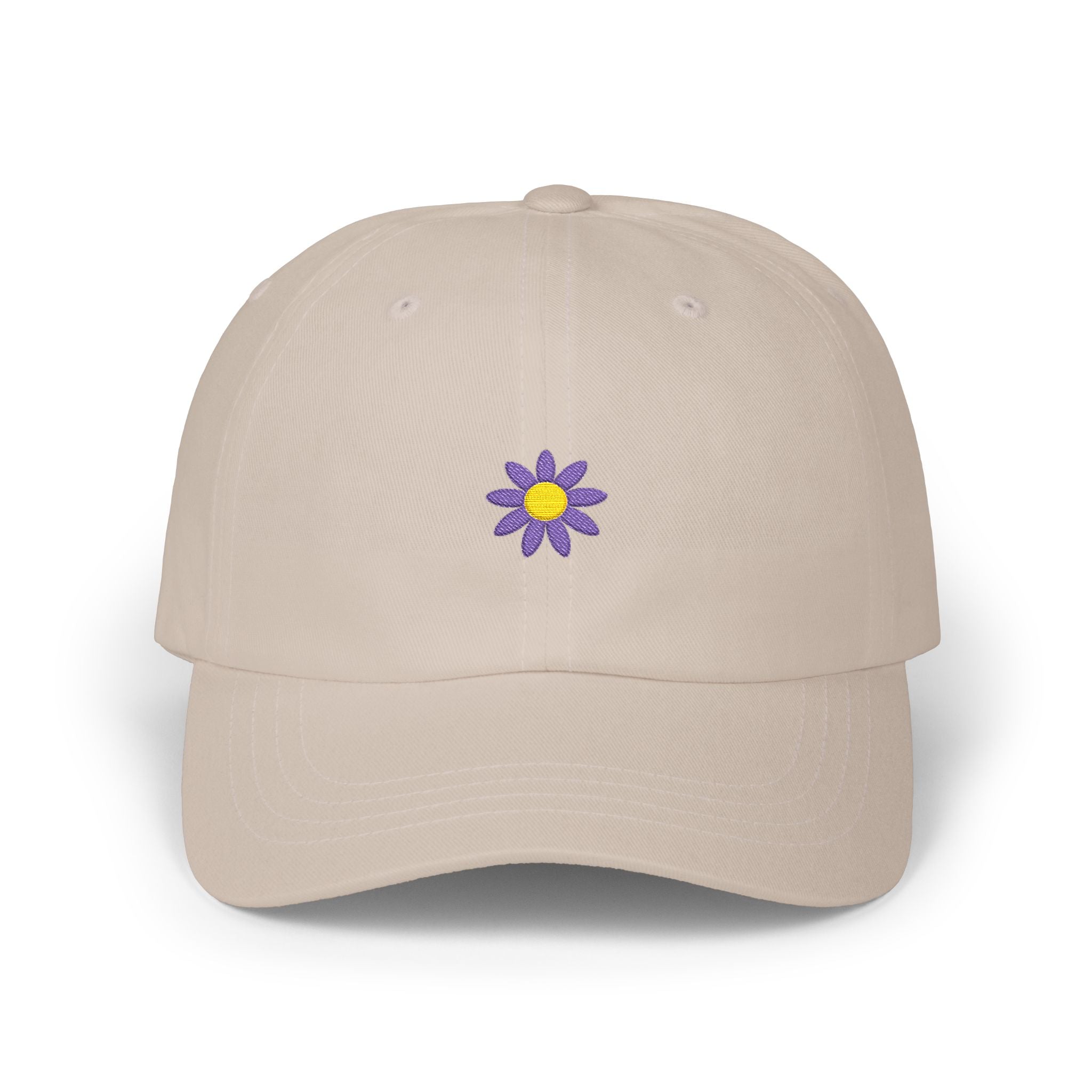 Flower Embroidered Classic Cap